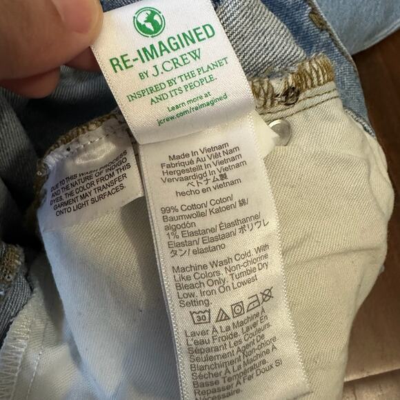 J. CREW Classic Straight Jeans Blue Denim High Rise Stretch Y2K Work - Picture 11 of 15